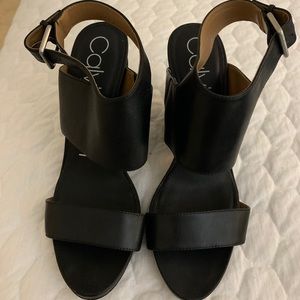 Calvin Klein leather sandals